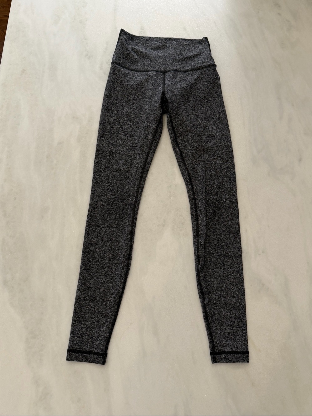 Lululemon Wunder Under Heathered black/ gray 28” High-Waist Leggings